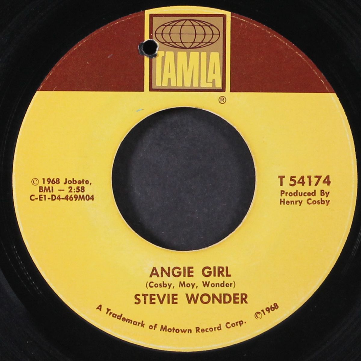 for once in my life / angie girl by STEVIE WONDER