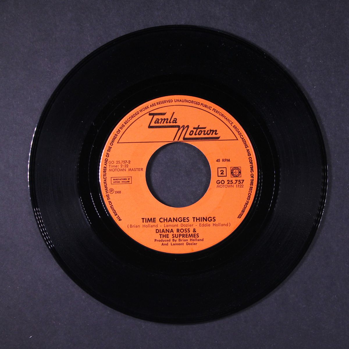 forever came today / time changes things by DIANA ROSS & SUPREMES