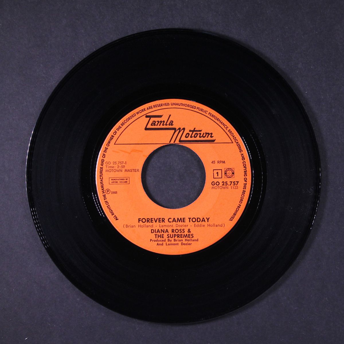 forever came today / time changes things by DIANA ROSS & SUPREMES