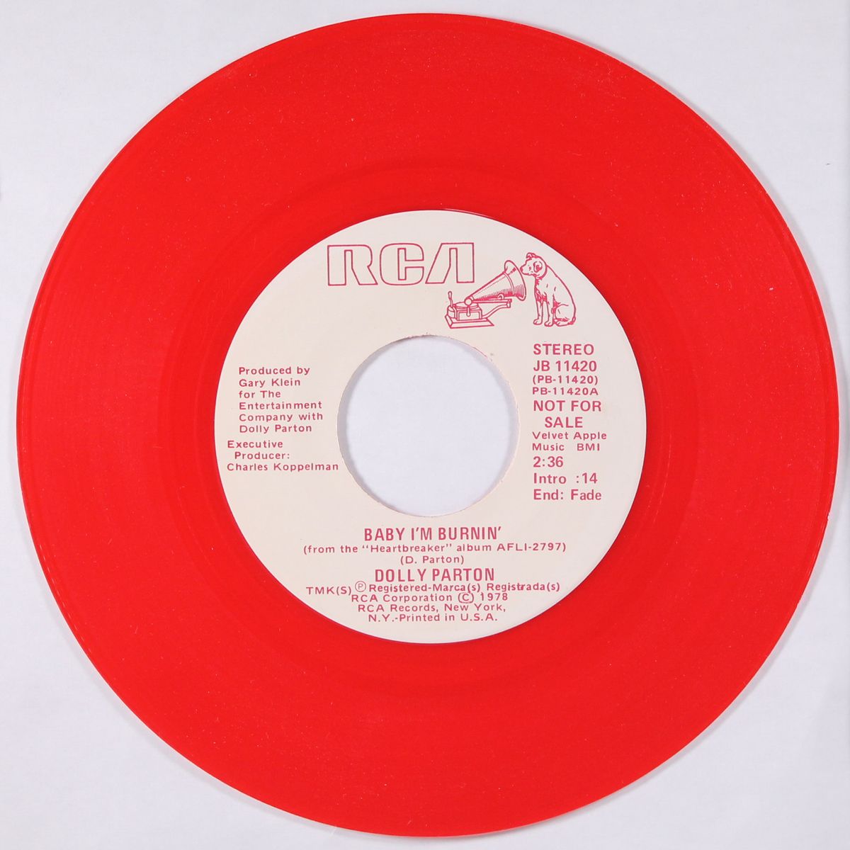 baby i'm burnin' / same by DOLLY PARTON