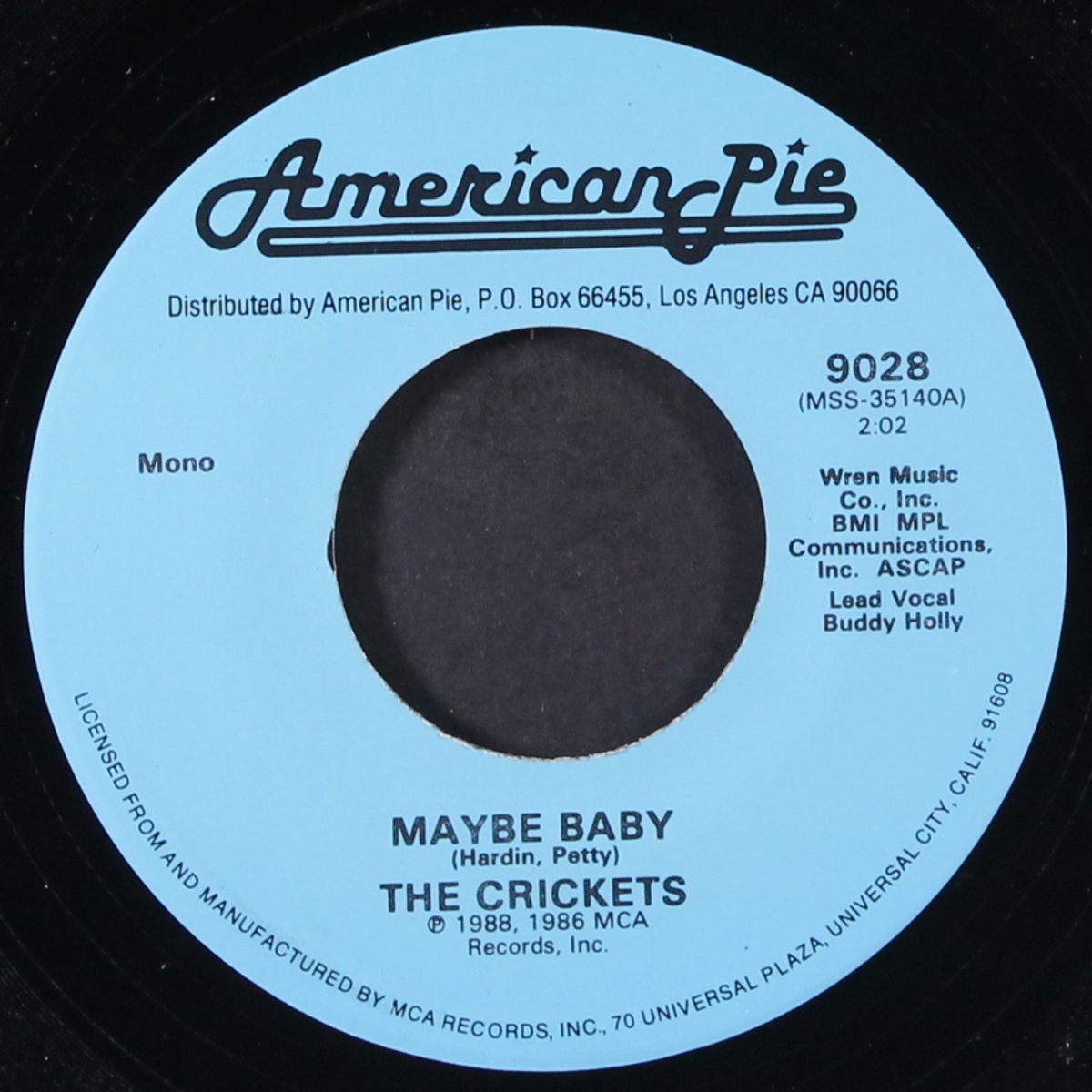 maybe baby / sweet dreams by CRICKETS / PATSY CLINE