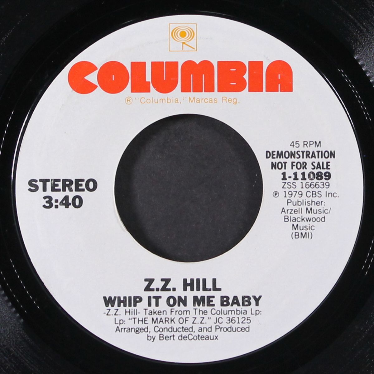 whip it on me baby / same by Z.Z. HILL