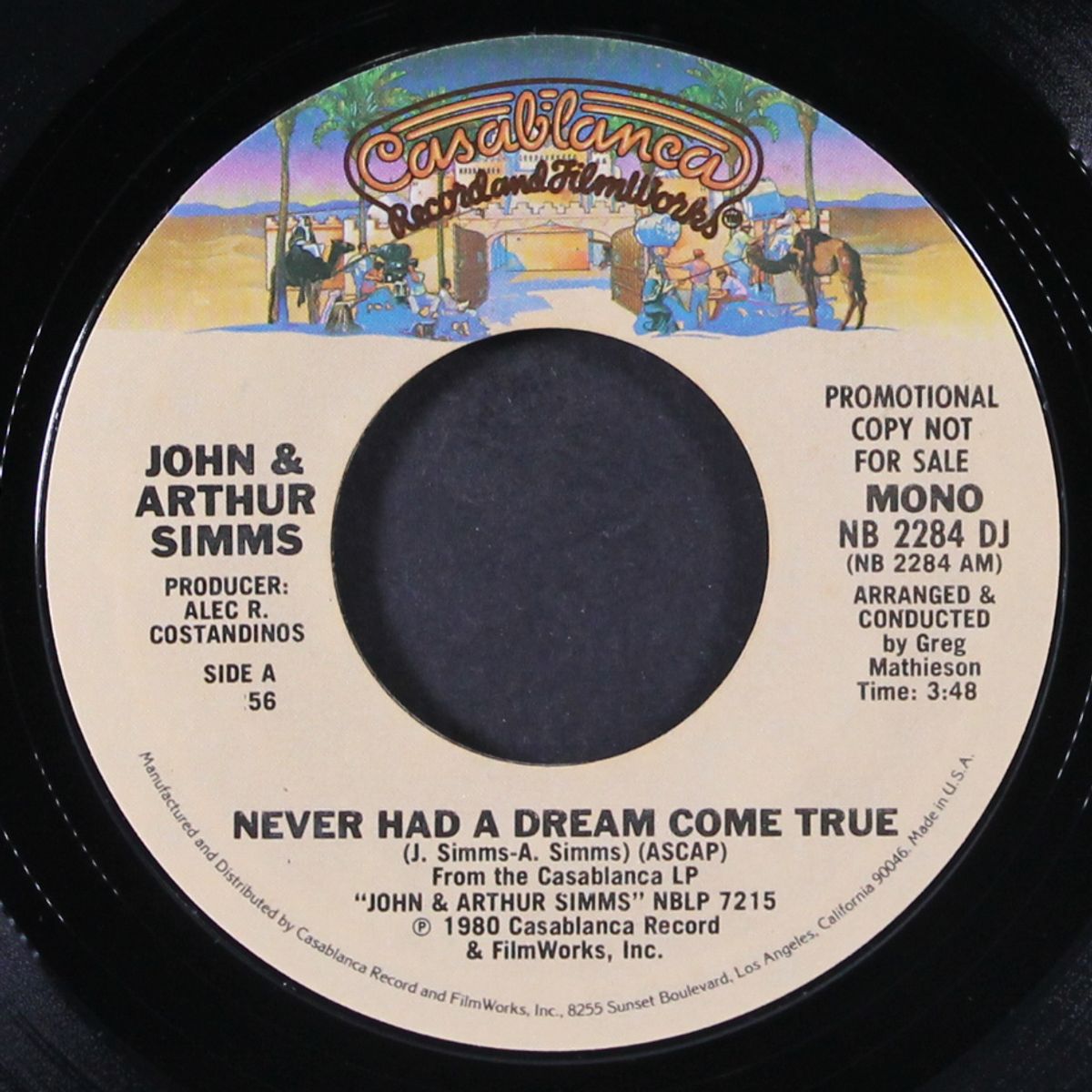 never had a dream come true / mono by JOHN & ARTHUR SIMMS