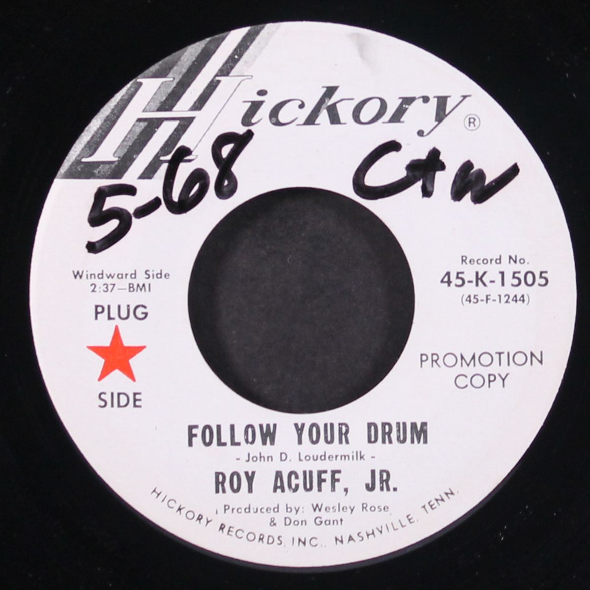 follow your dream / my world has stopped by ROY ACUFF JR.