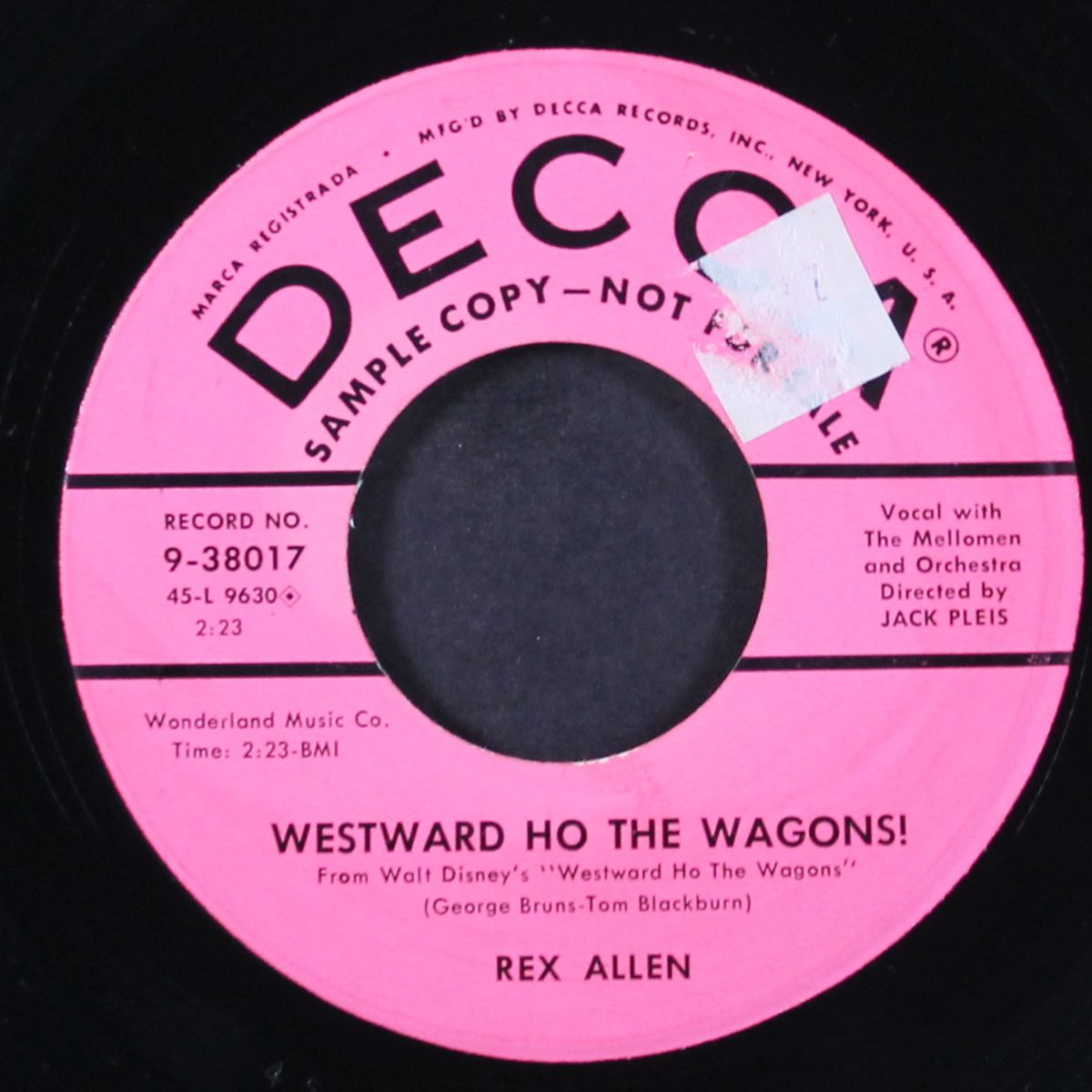 wringle wrangle / westward ho the wagons! by REX ALLEN