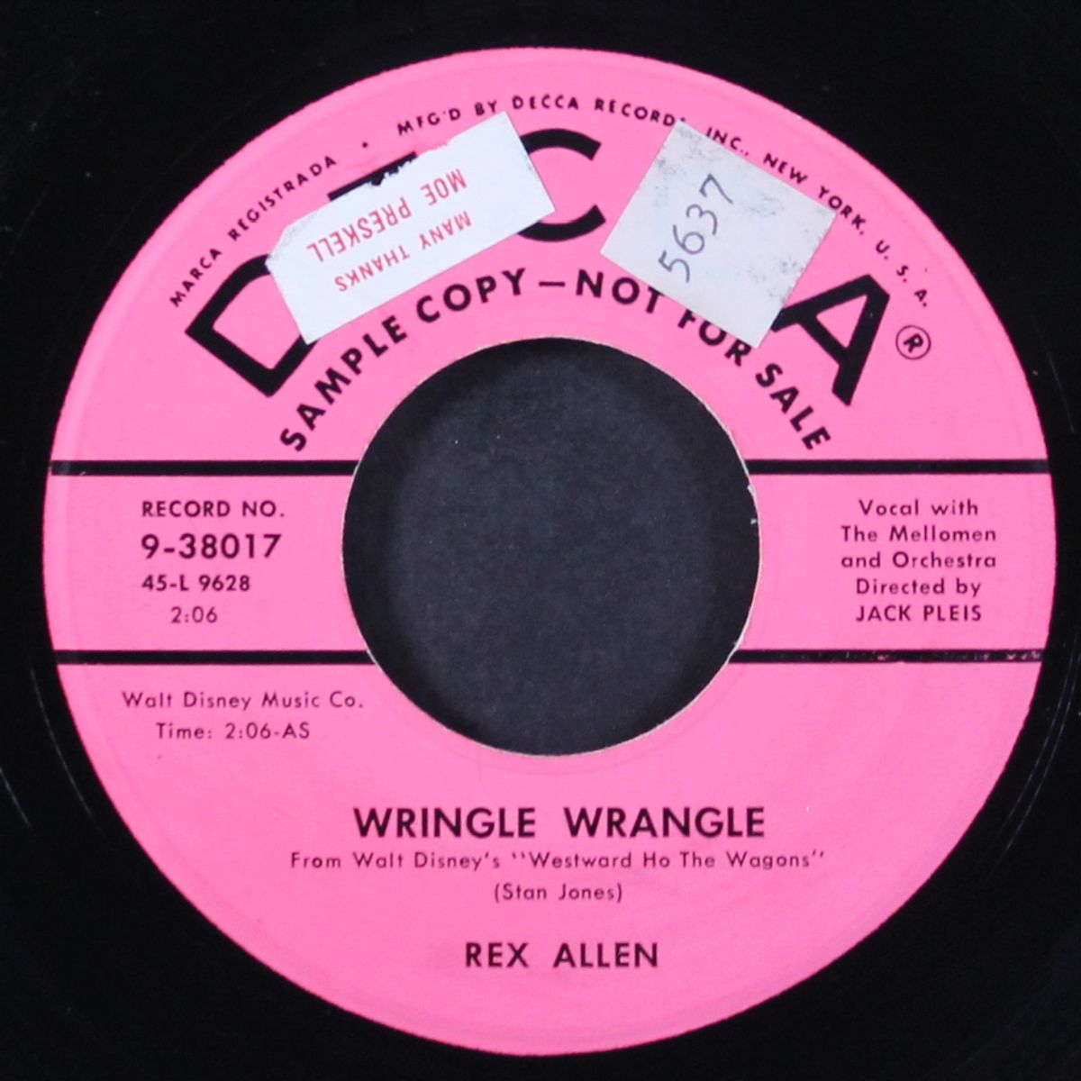 wringle wrangle / westward ho the wagons! by REX ALLEN