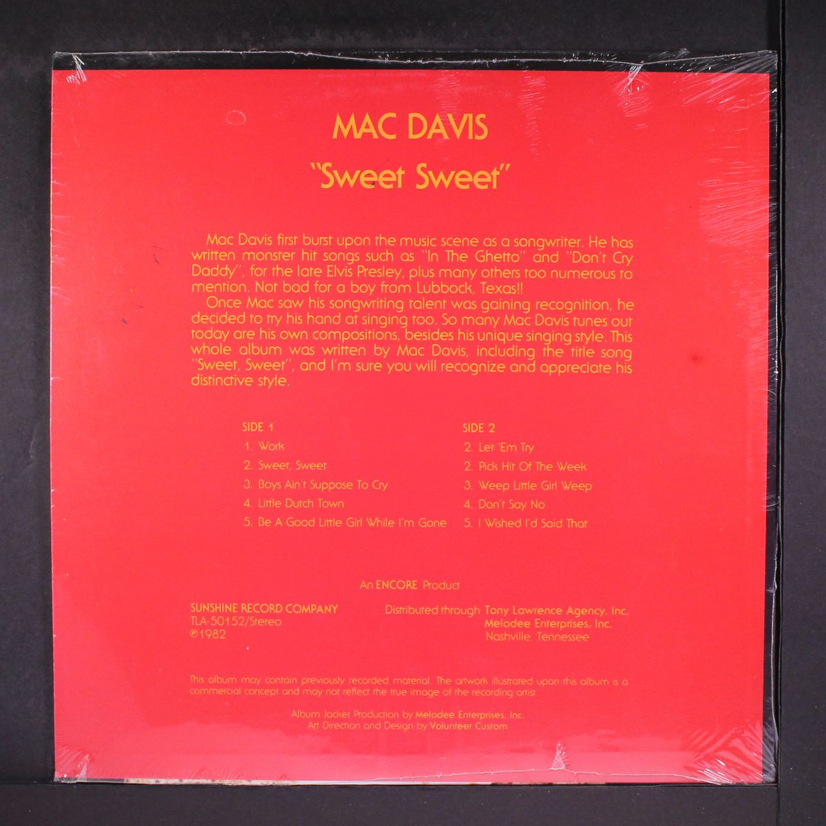 sweet sweet by MAC DAVIS