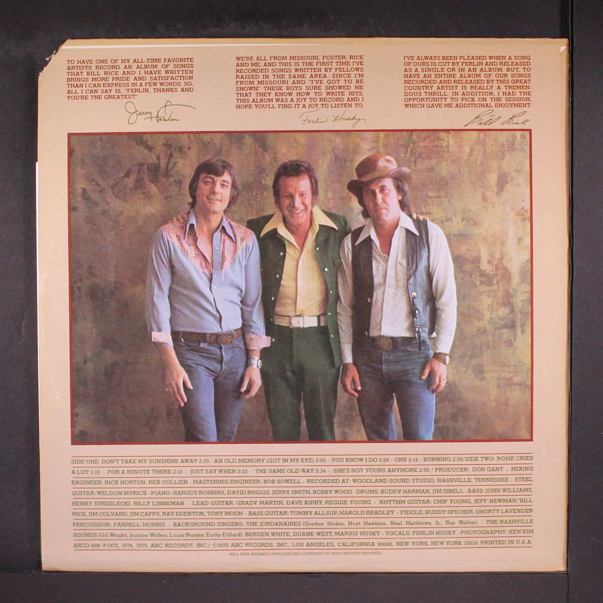 the foster and rice songbook by FERLIN HUSKY