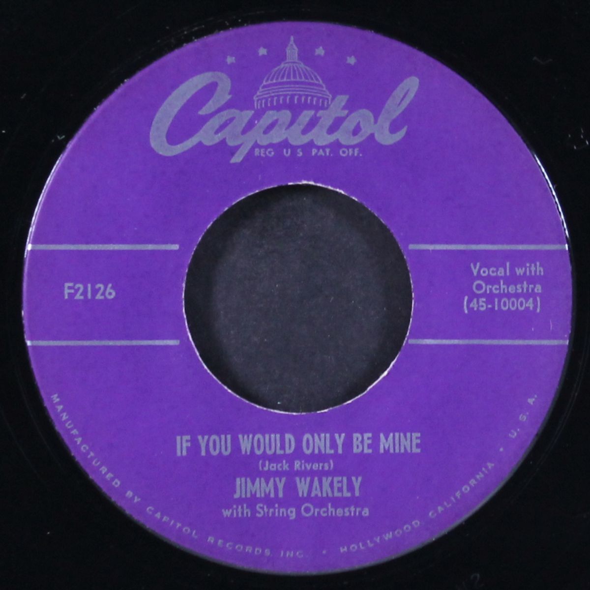if you would only be mine / my heart has room for you by JIMMY WAKELY