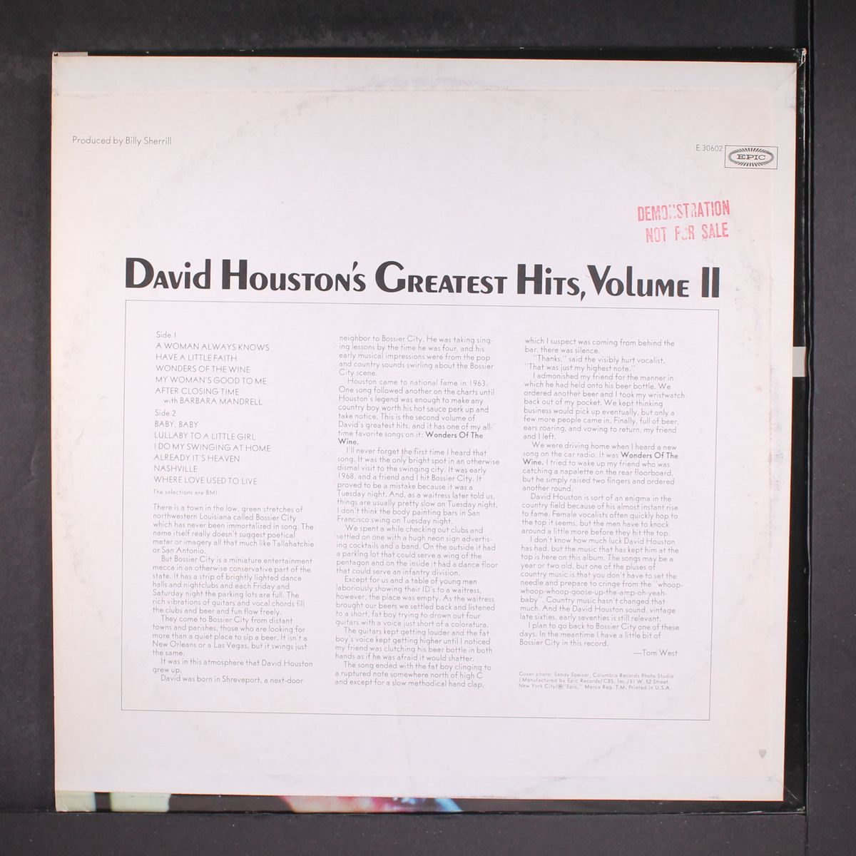 greatest hits, vol. 2 by DAVID HOUSTON