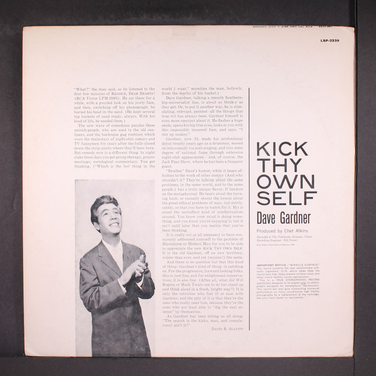 kick thy own self by BROTHER DAVE GARDNER