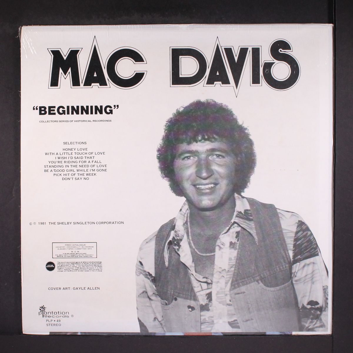 beginning by MAC DAVIS