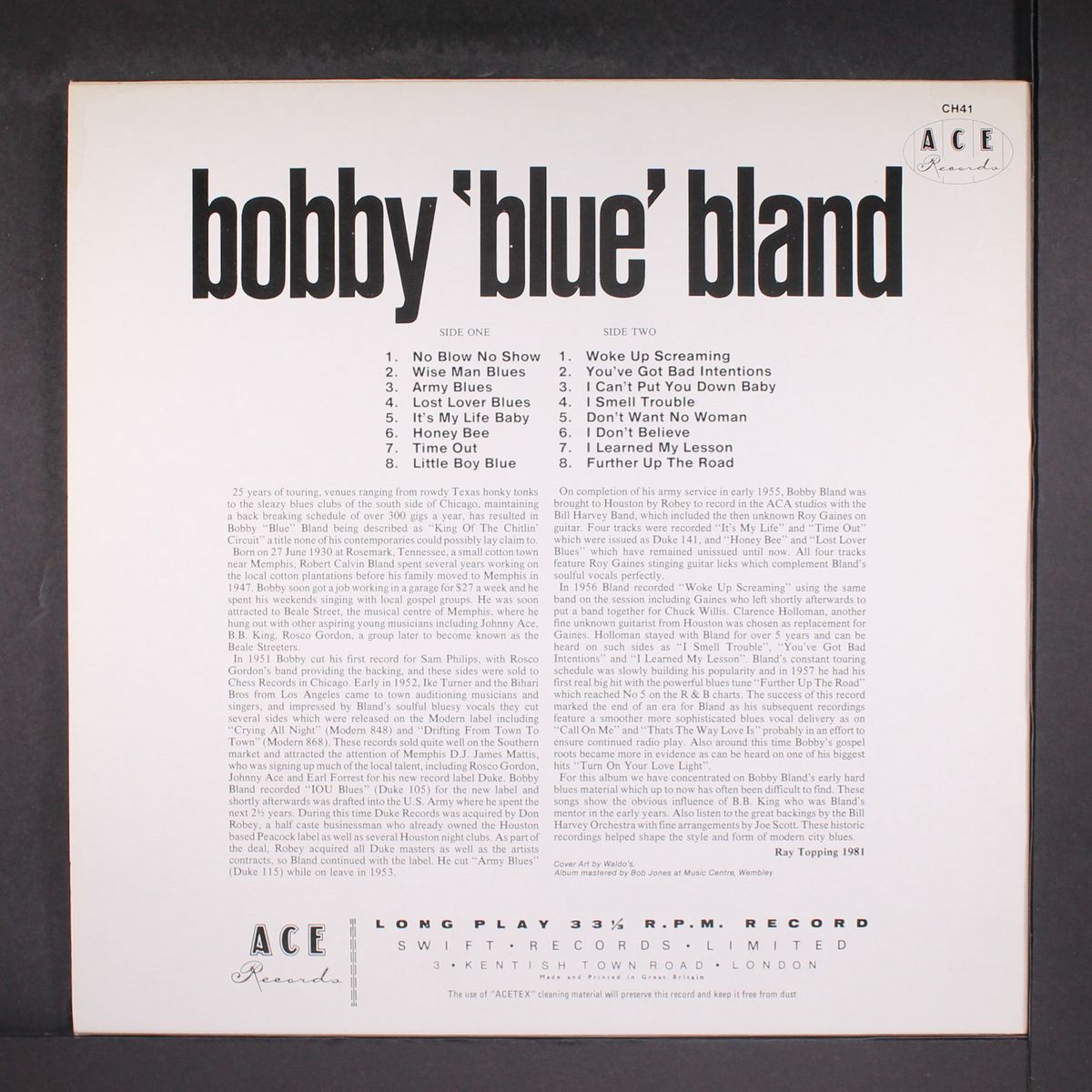 woke up screaming! by BOBBY BLAND