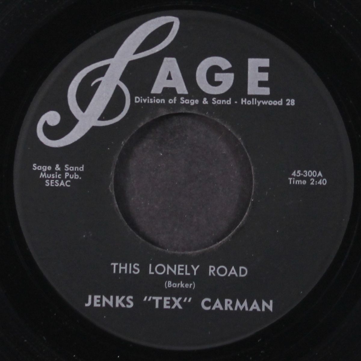this lonely road / little may by TEX CARMAN