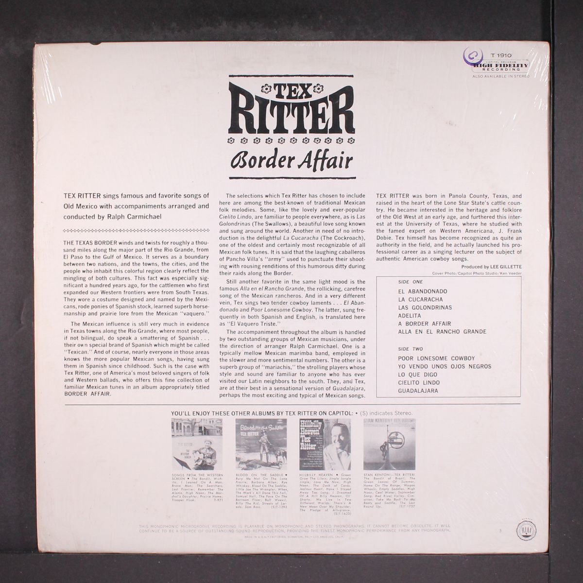 border affair by TEX RITTER