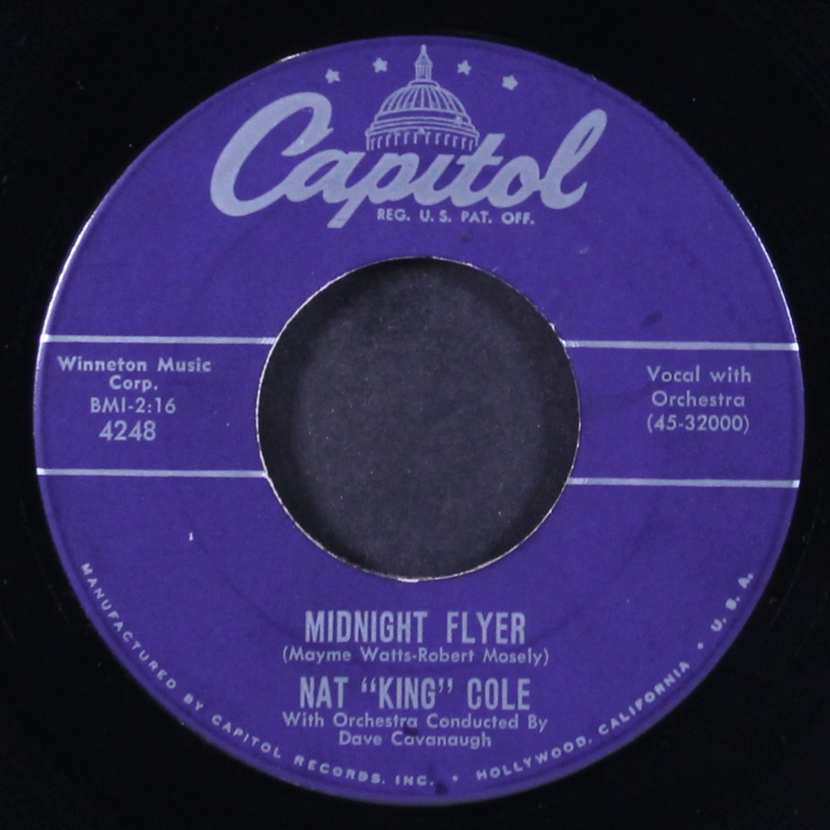 midnight flyer / the sweet bird of youth by NAT KING COLE