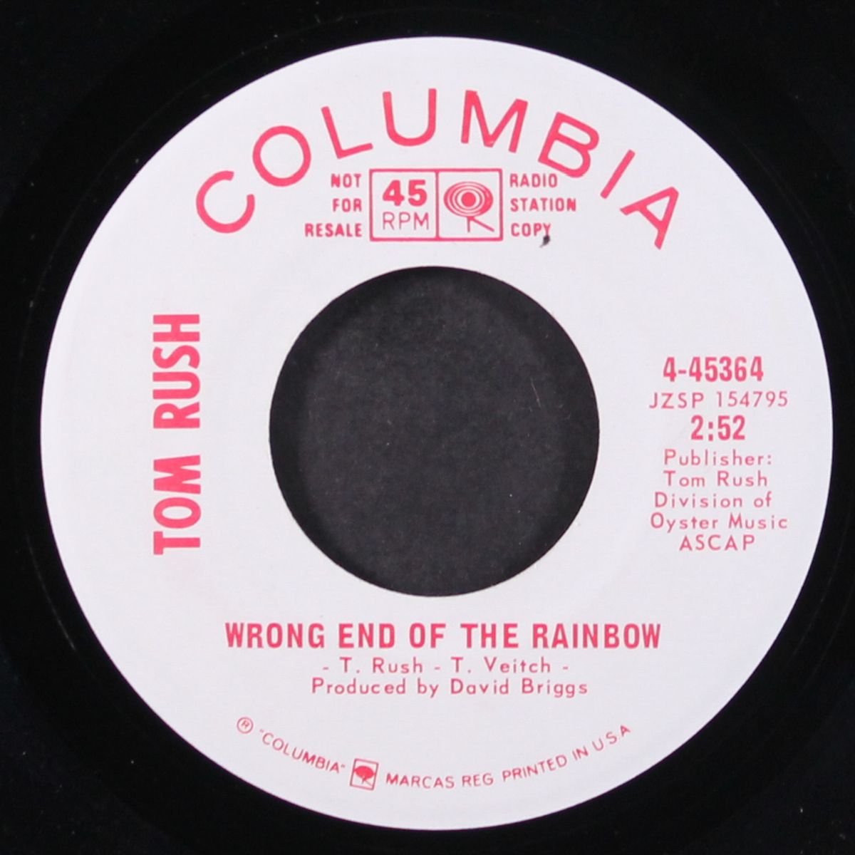 wrong end of the rainbow by TOM RUSH