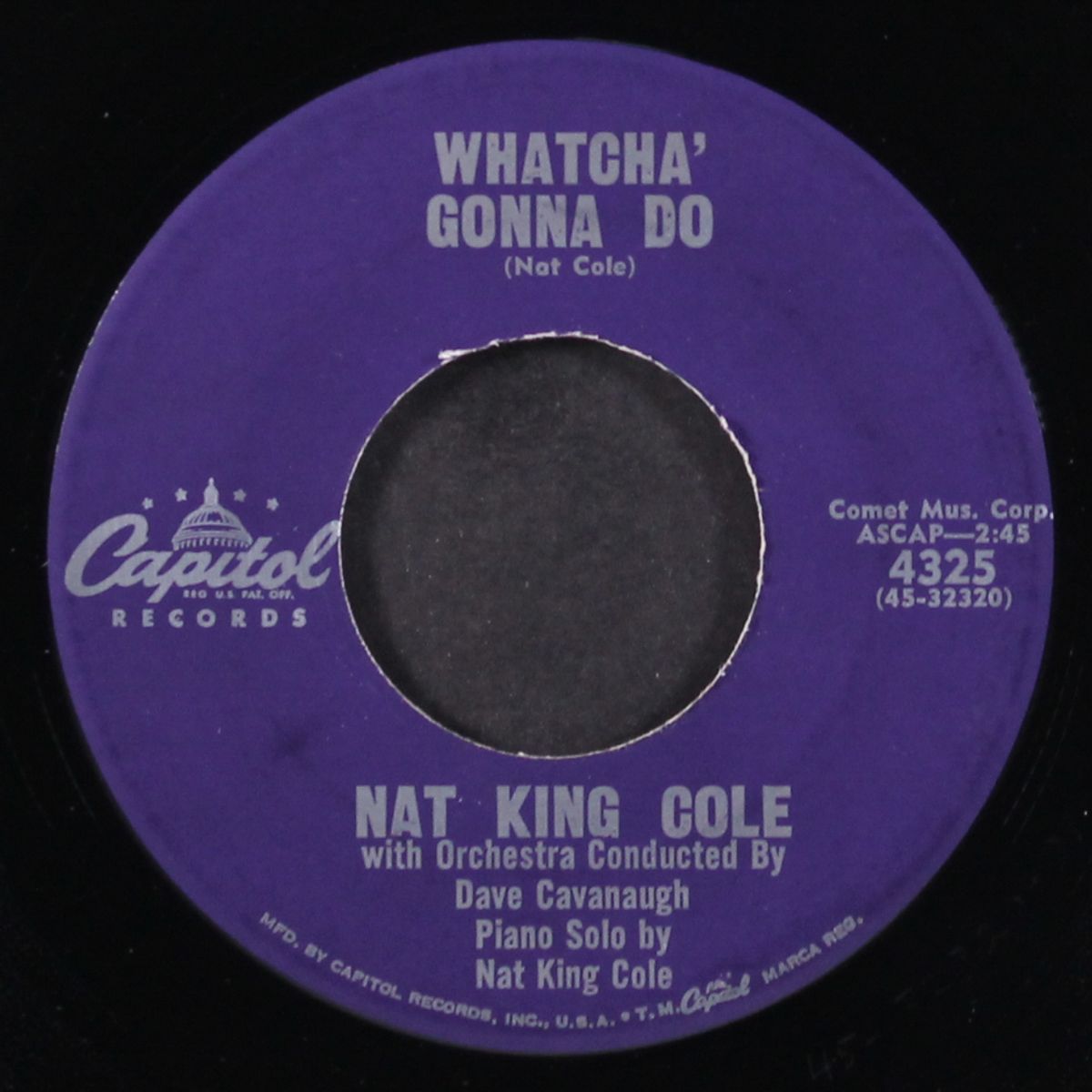 whatcha' gonna do / time and a river by NAT KING COLE