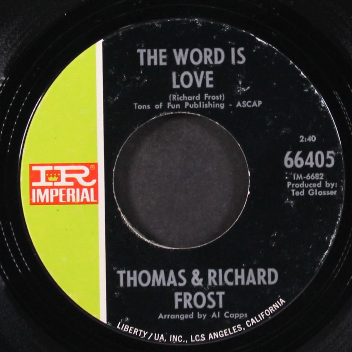 she's got love / the word is love by THOMAS & RICHARD FROST