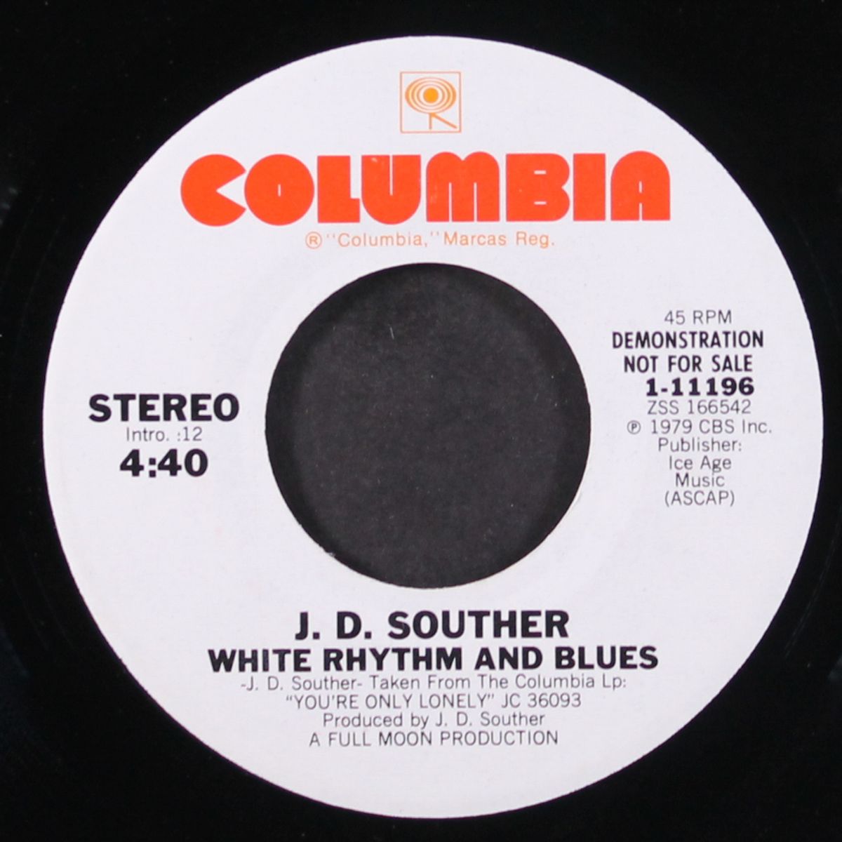 white rhythm & blues / same by J.D SOUTHER