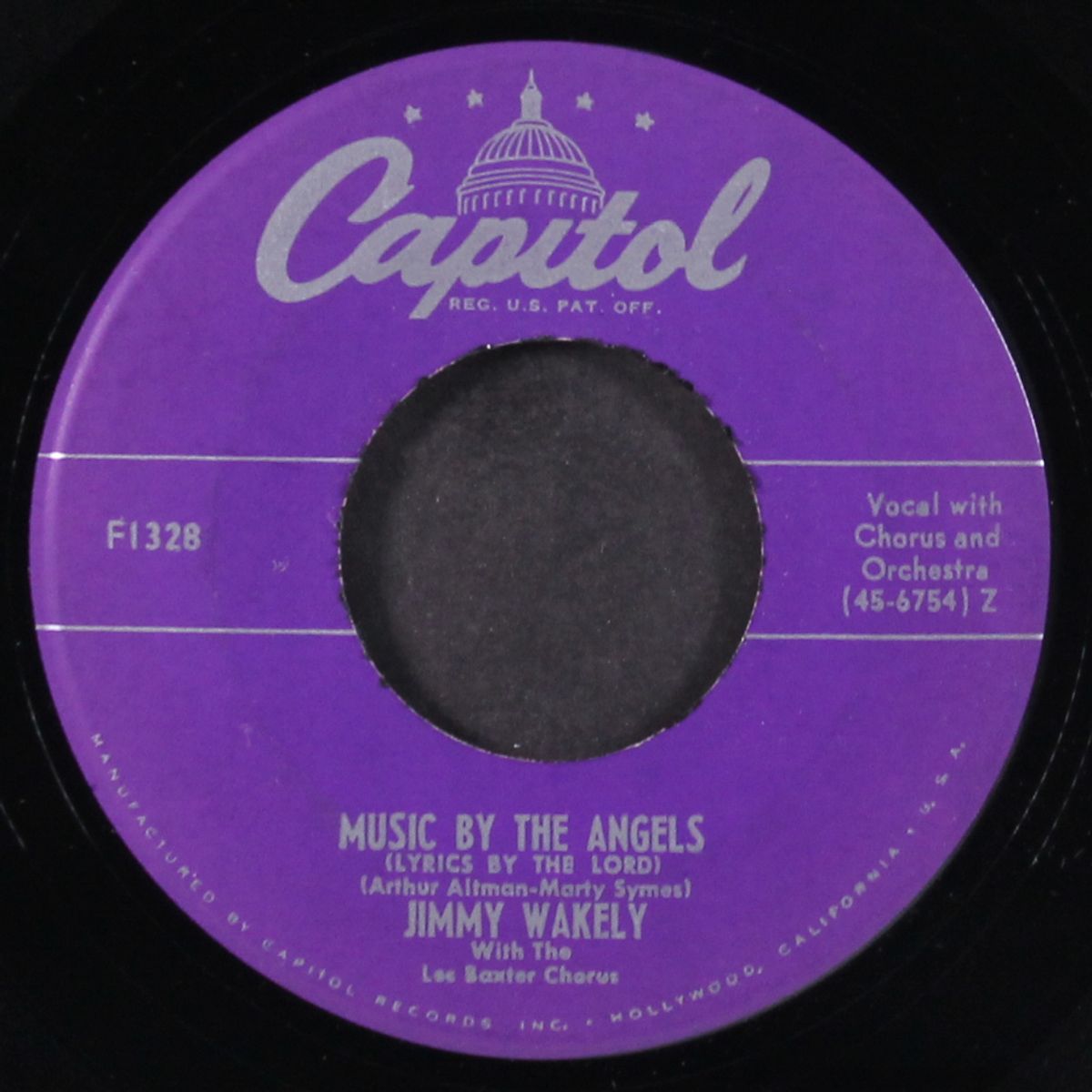 music by the angels / my heart cries for you by JIMMY WAKELY