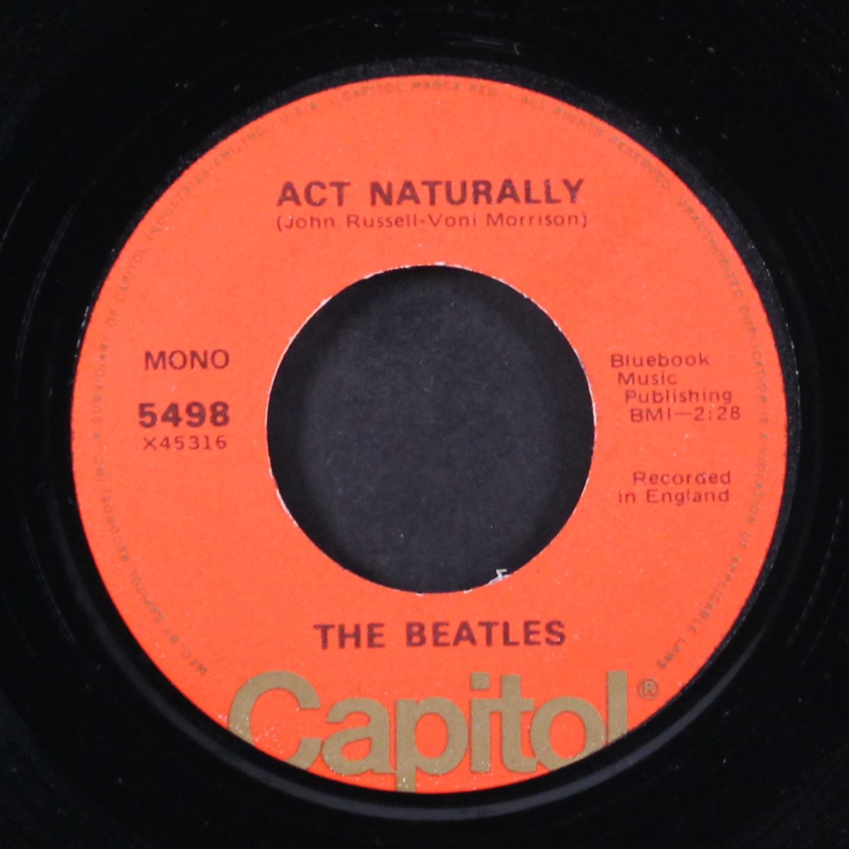 yesterday / act naturally by BEATLES