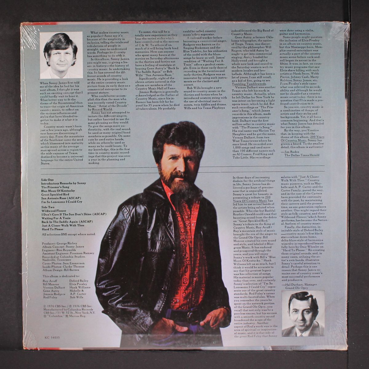 200 years of country music by SONNY JAMES