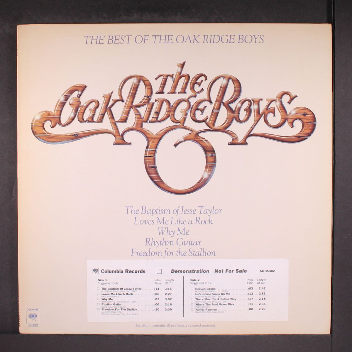 best of by OAK RIDGE BOYS
