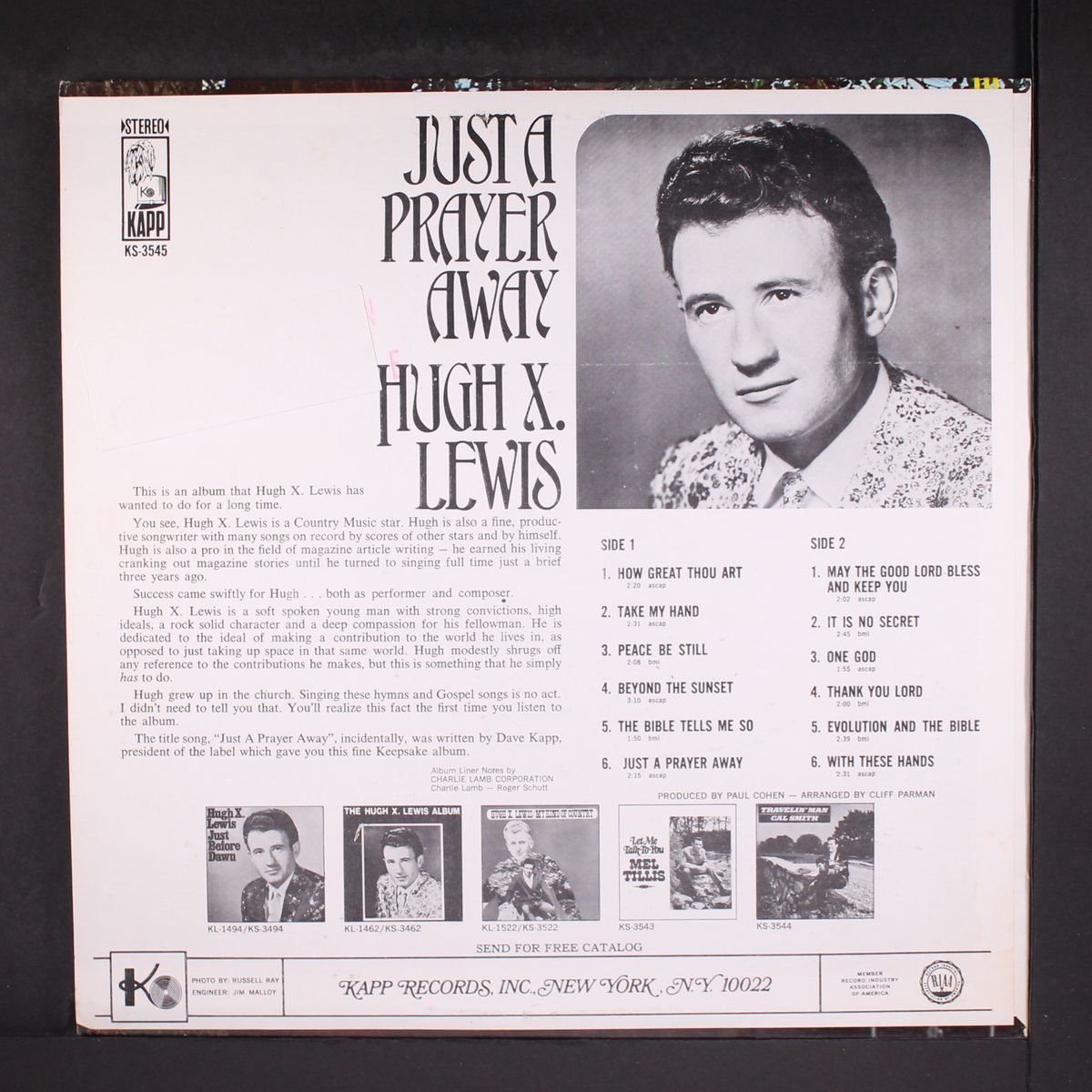 just a prayer away by HUGH X. LEWIS