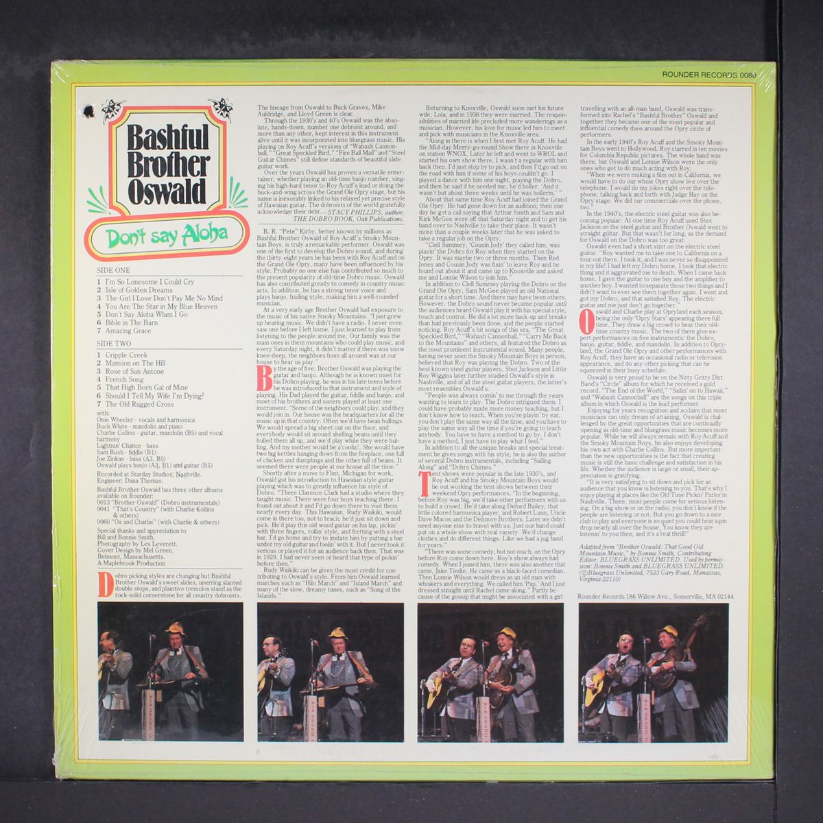 don't say aloha by BASHFUL BROTHER OSWALD