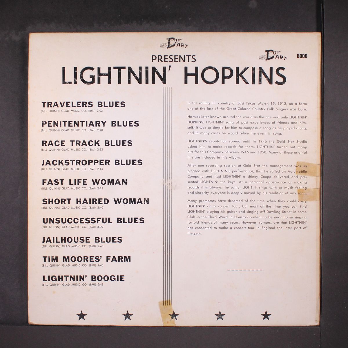 lightning strikes again by LIGHTNIN' HOPKINS