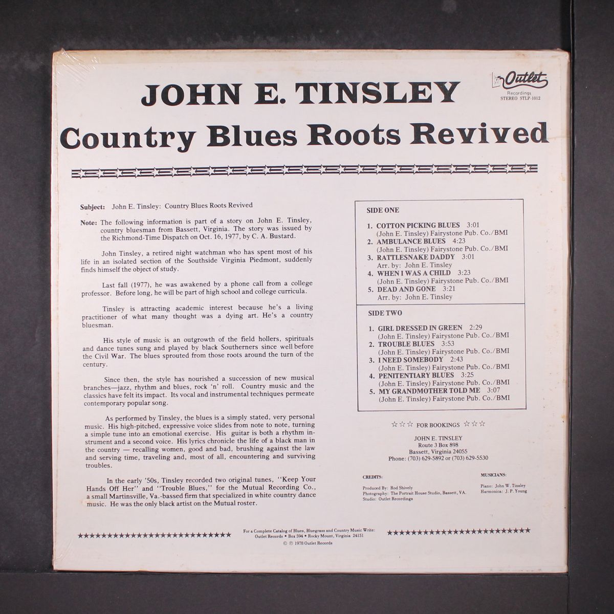 country blues roots revisited by JOHN E. TINSLEY