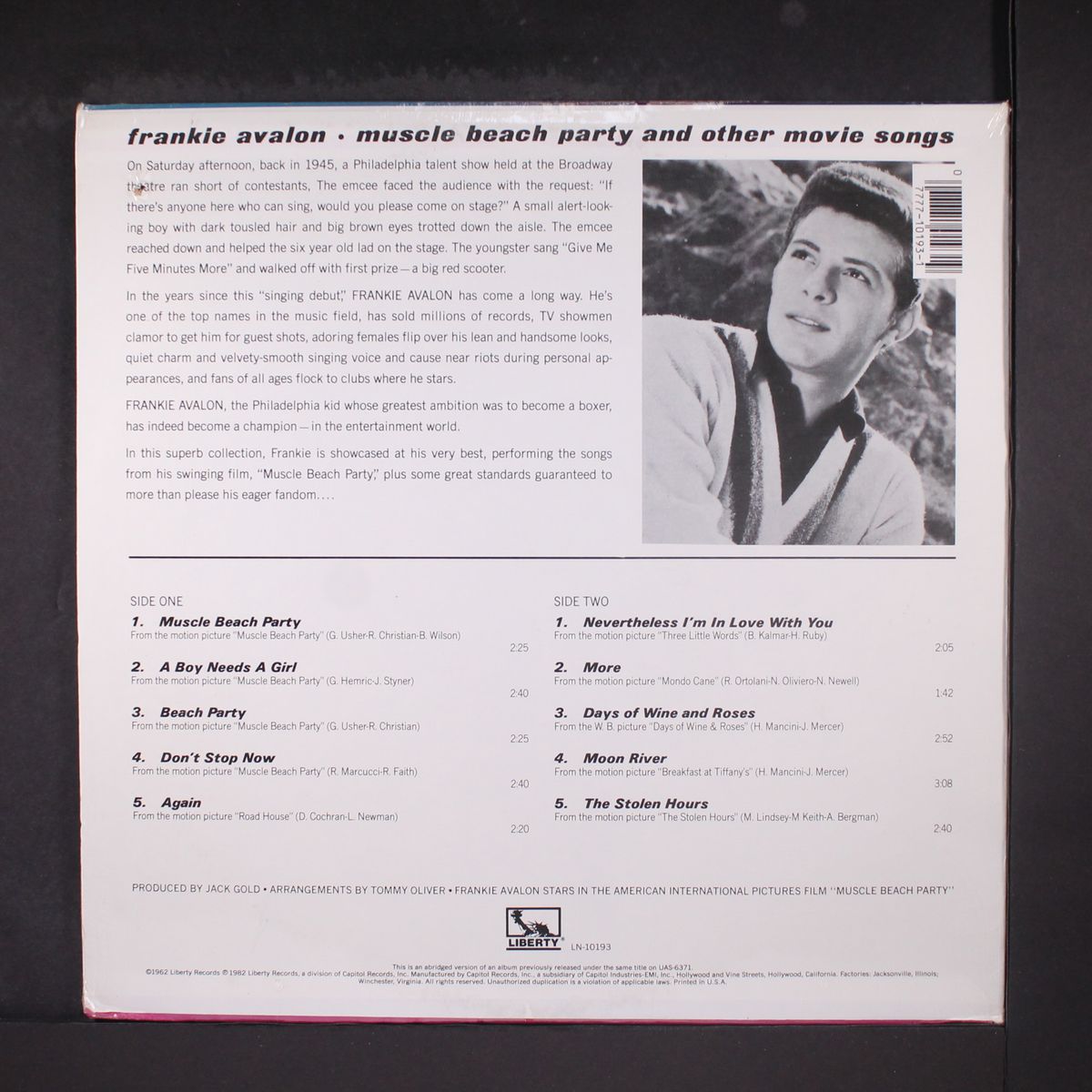 muscle beach party by FRANKIE AVALON