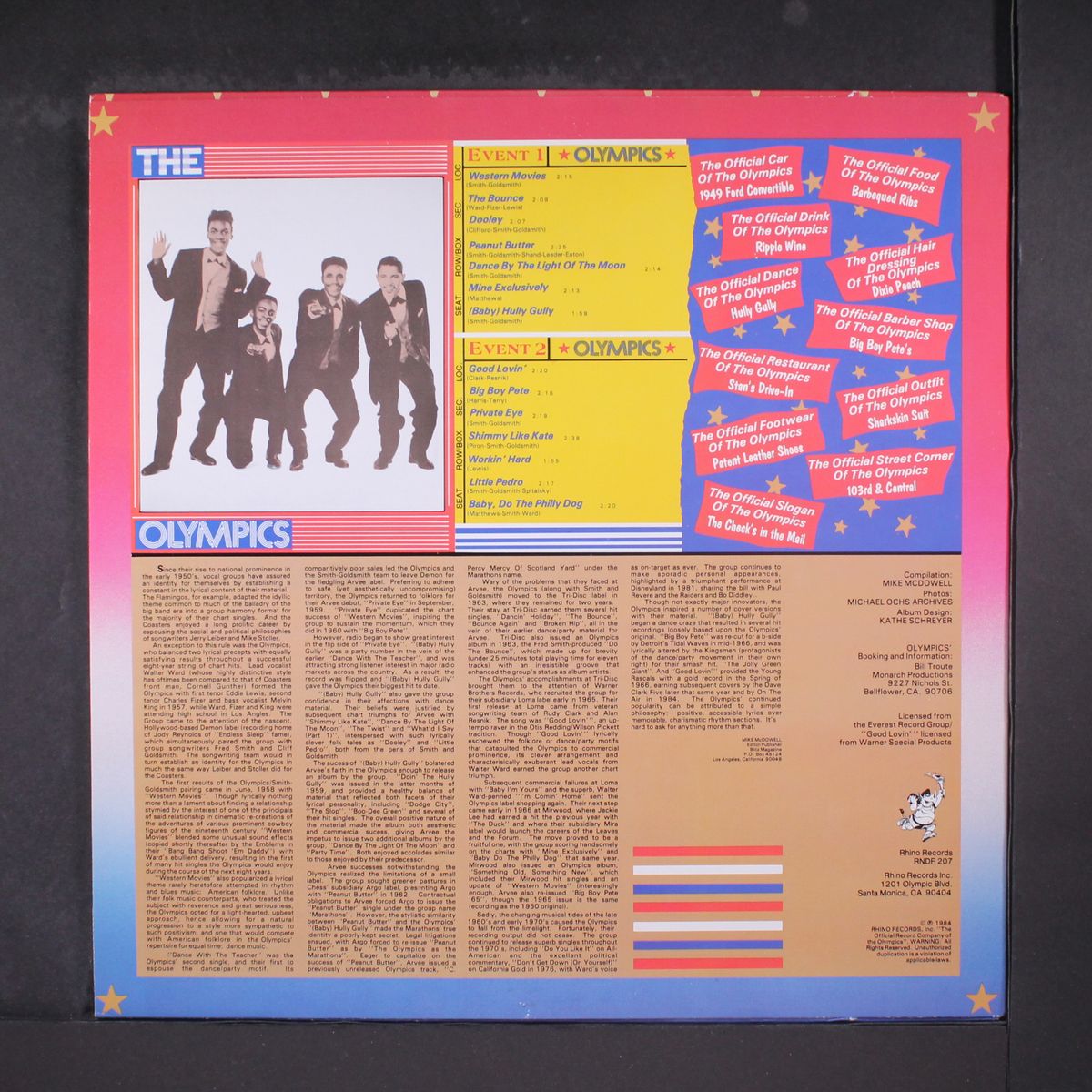 official record album by OLYMPICS