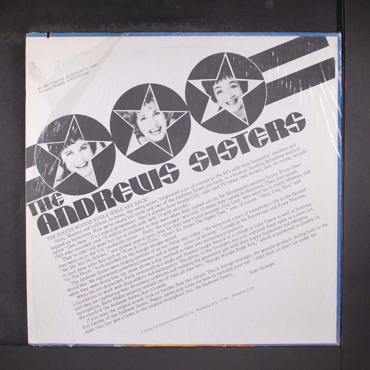 sing! sing! sing! by ANDREWS SISTERS