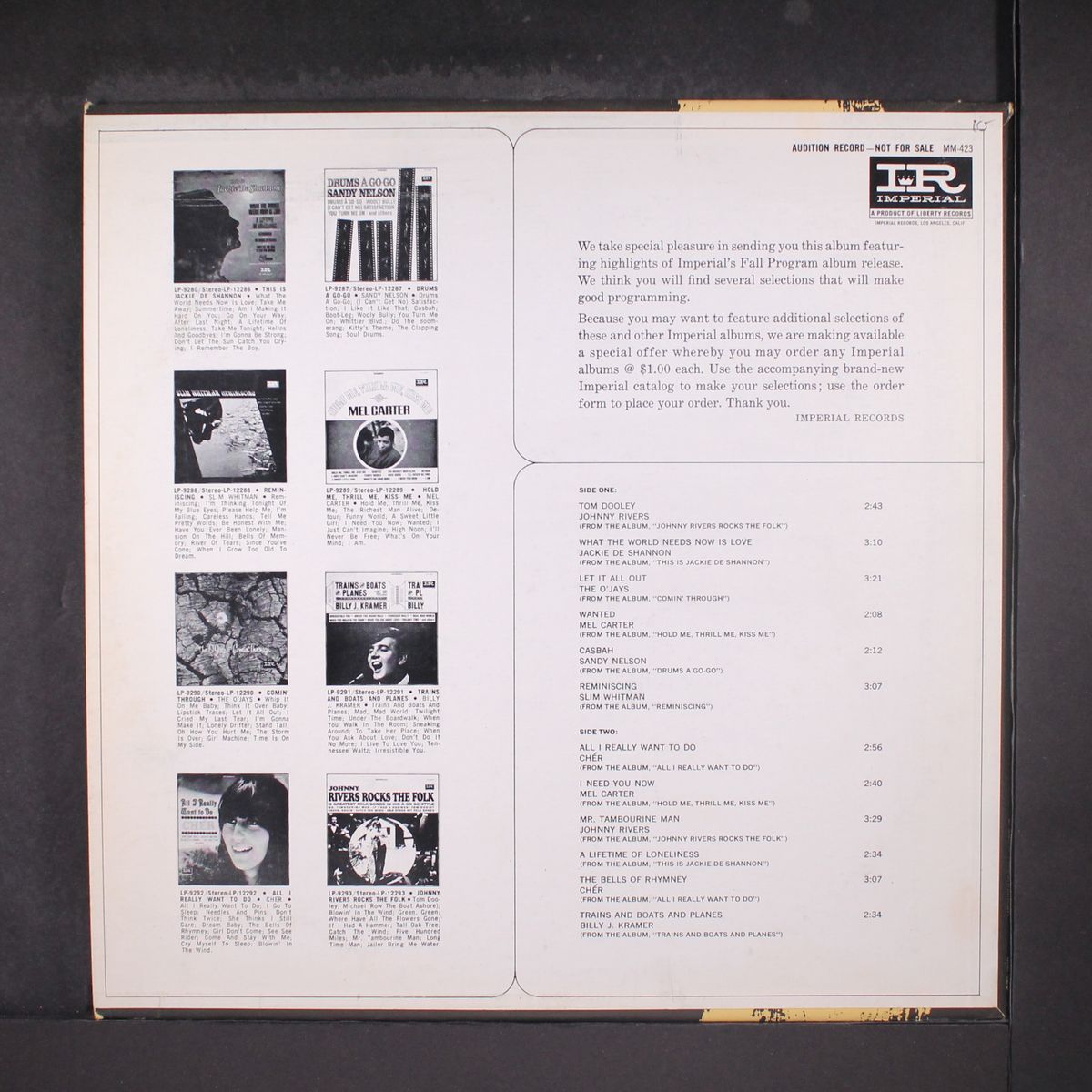 special programmer (selections from fall 1965 fall releases) by VARIOUS