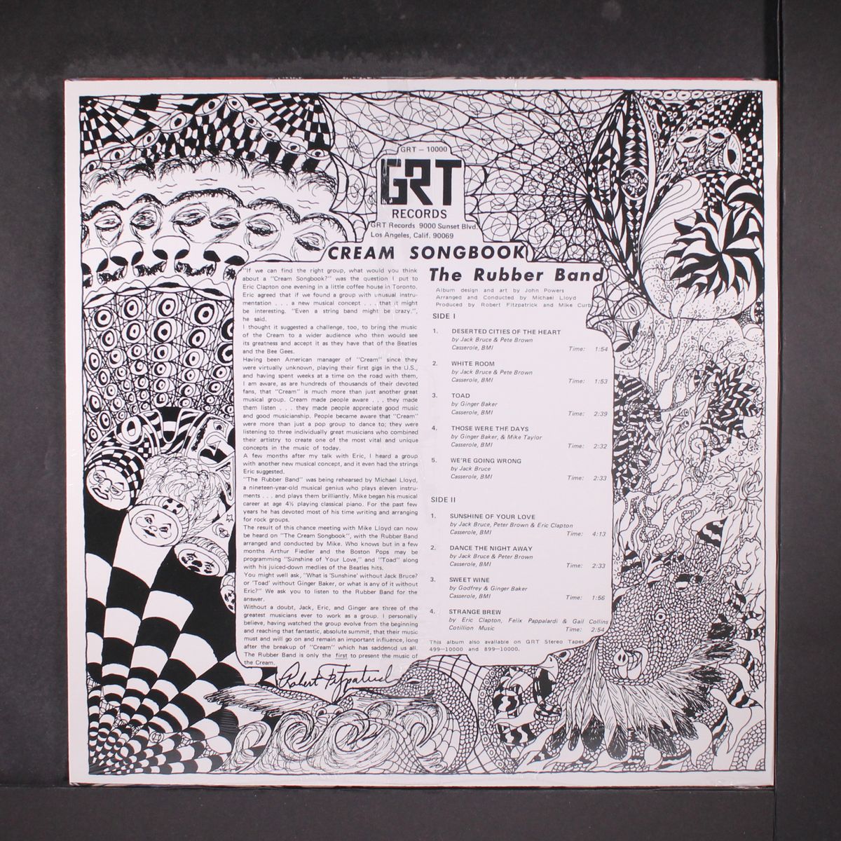 cream songbook by RUBBER BAND