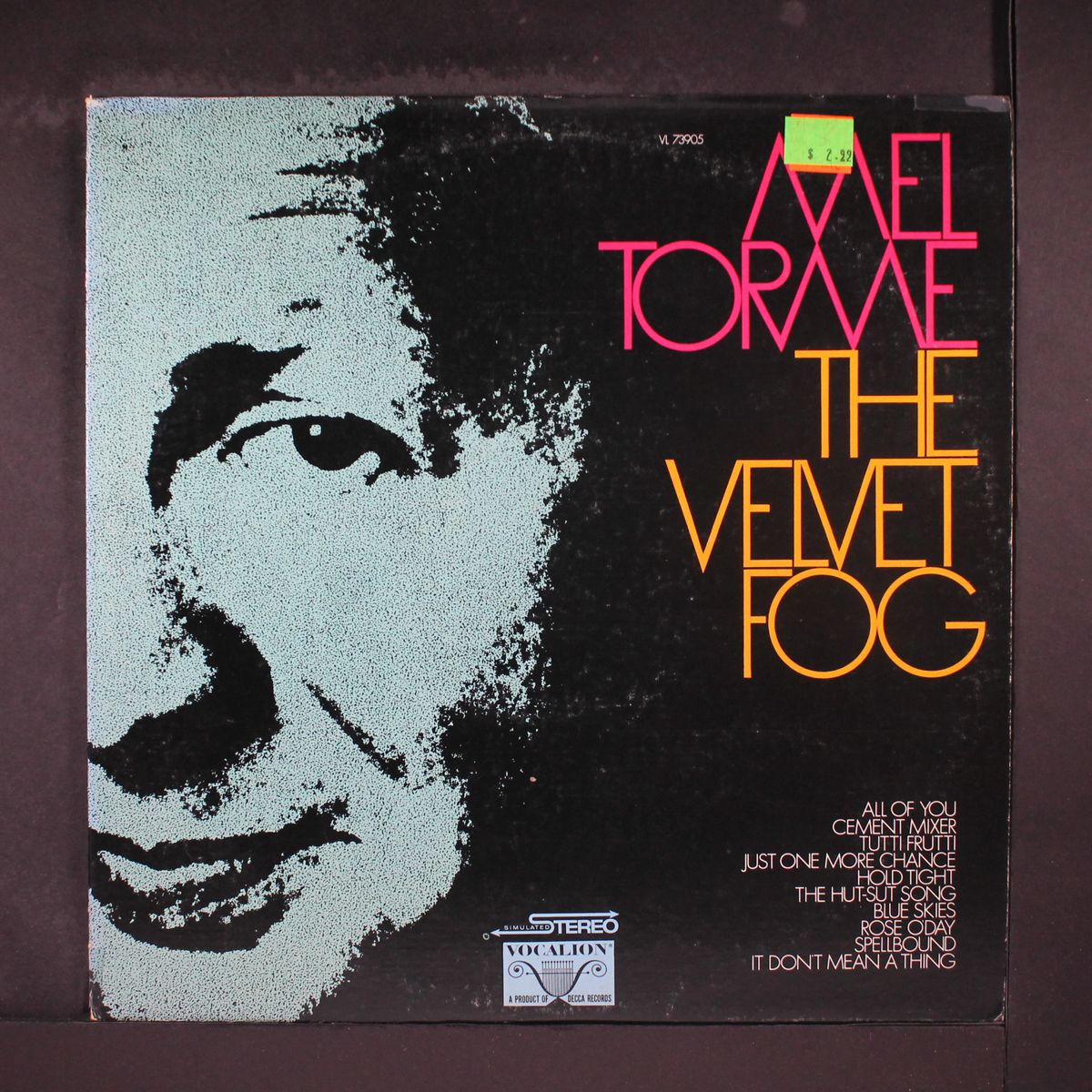 the velvet fog by MEL TORME
