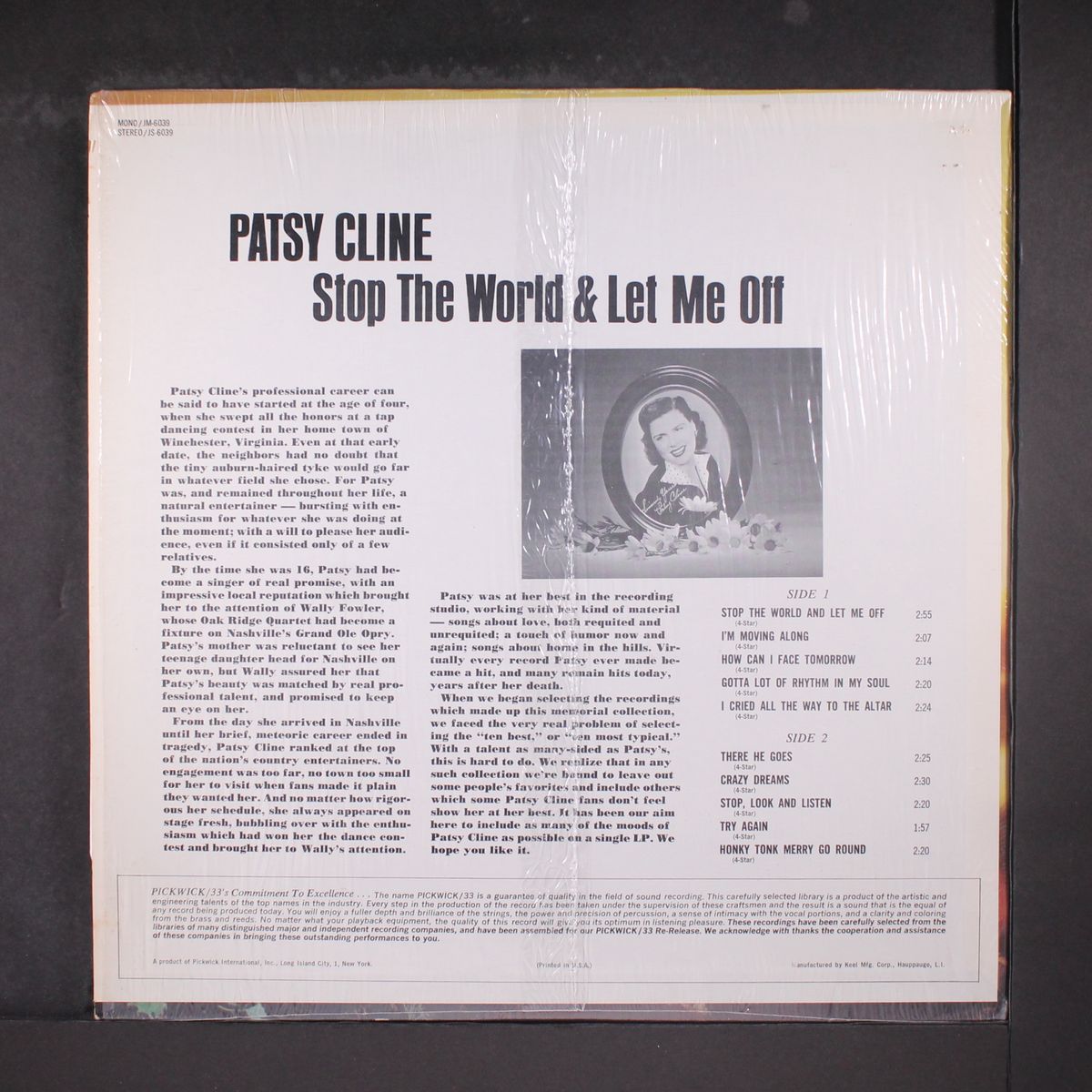 stop the world & let me off by PATSY CLINE