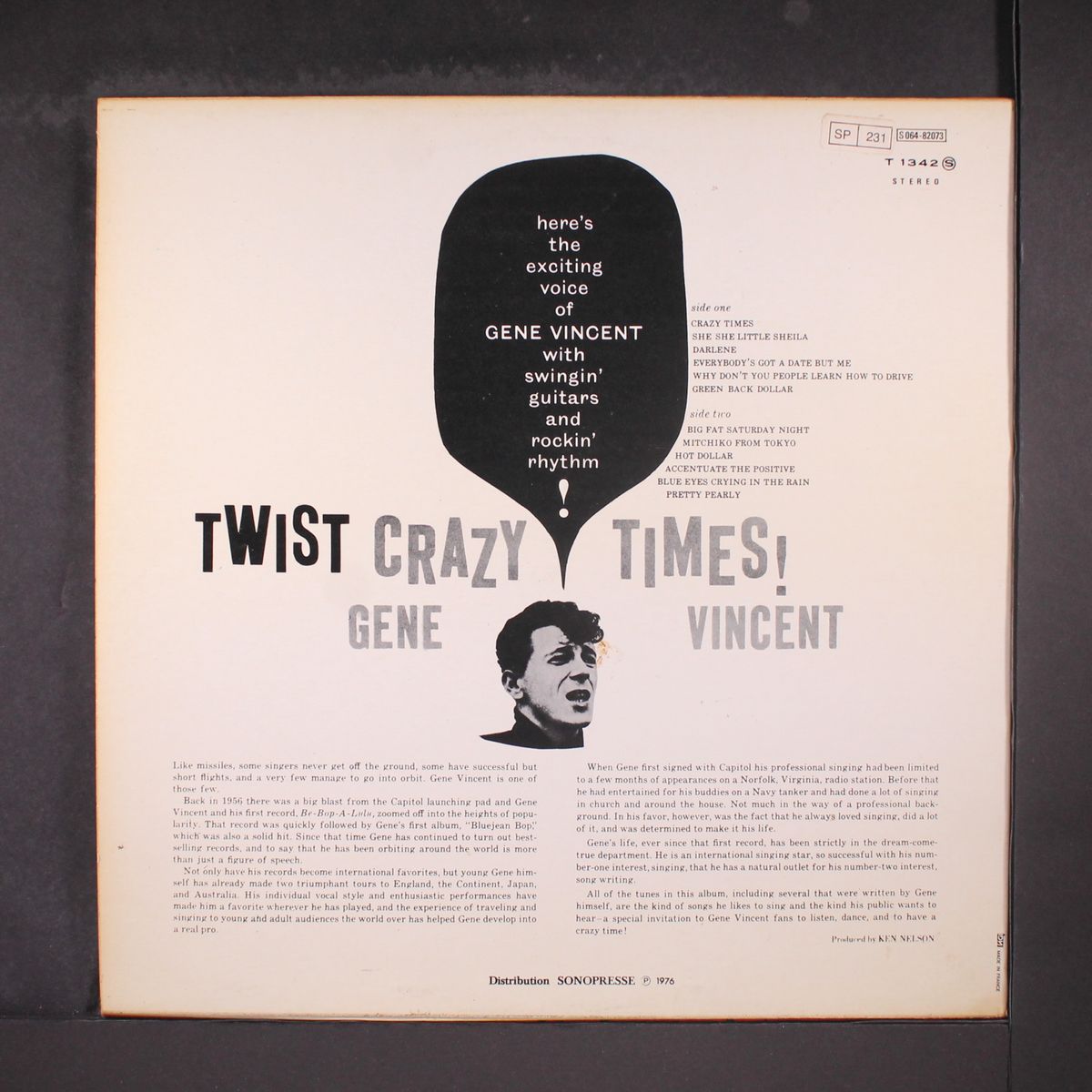 crazy times! by GENE VINCENT