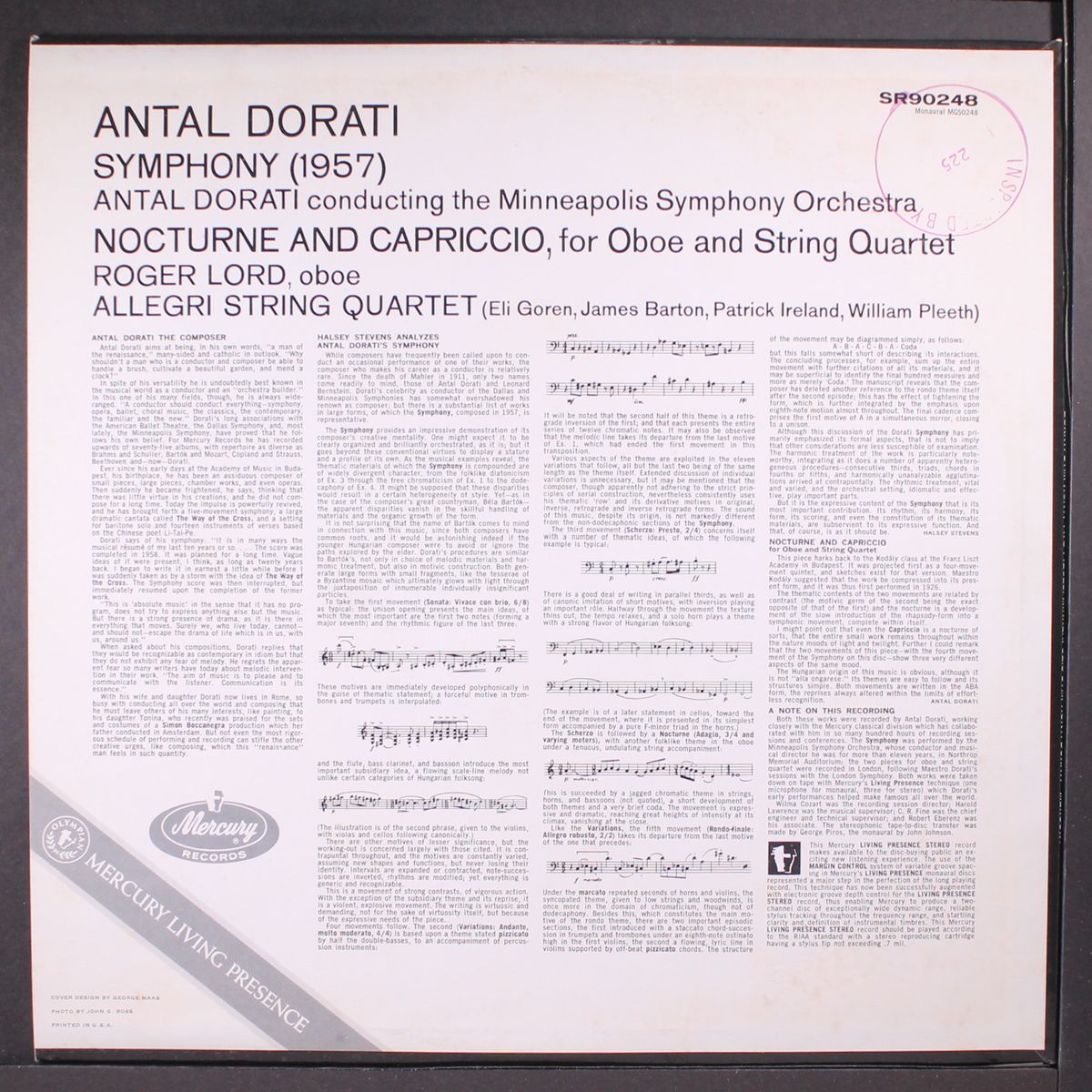 dorati symphony, two pieces by ANTAL DORATI