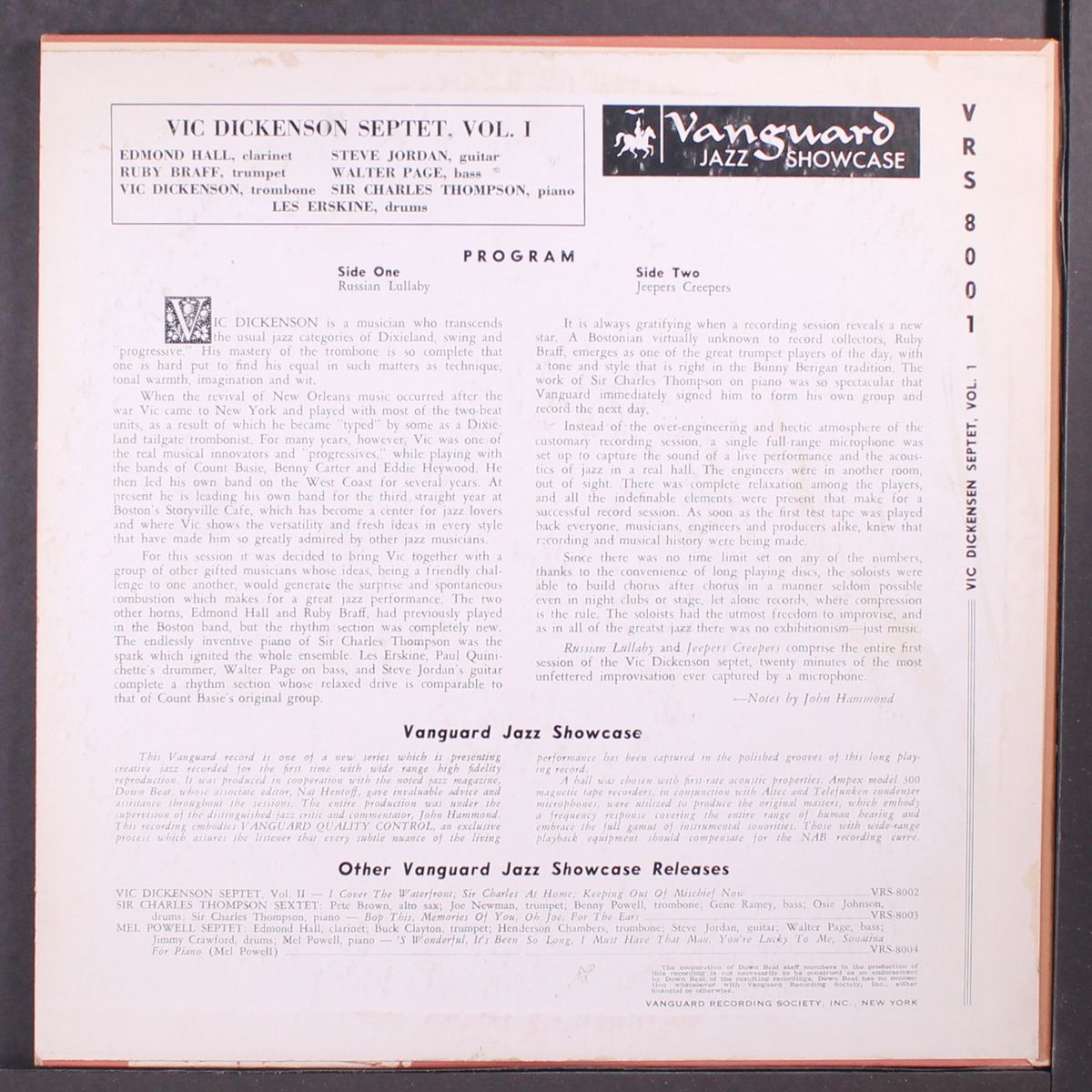 vol. 1 by VIC DICKENSON