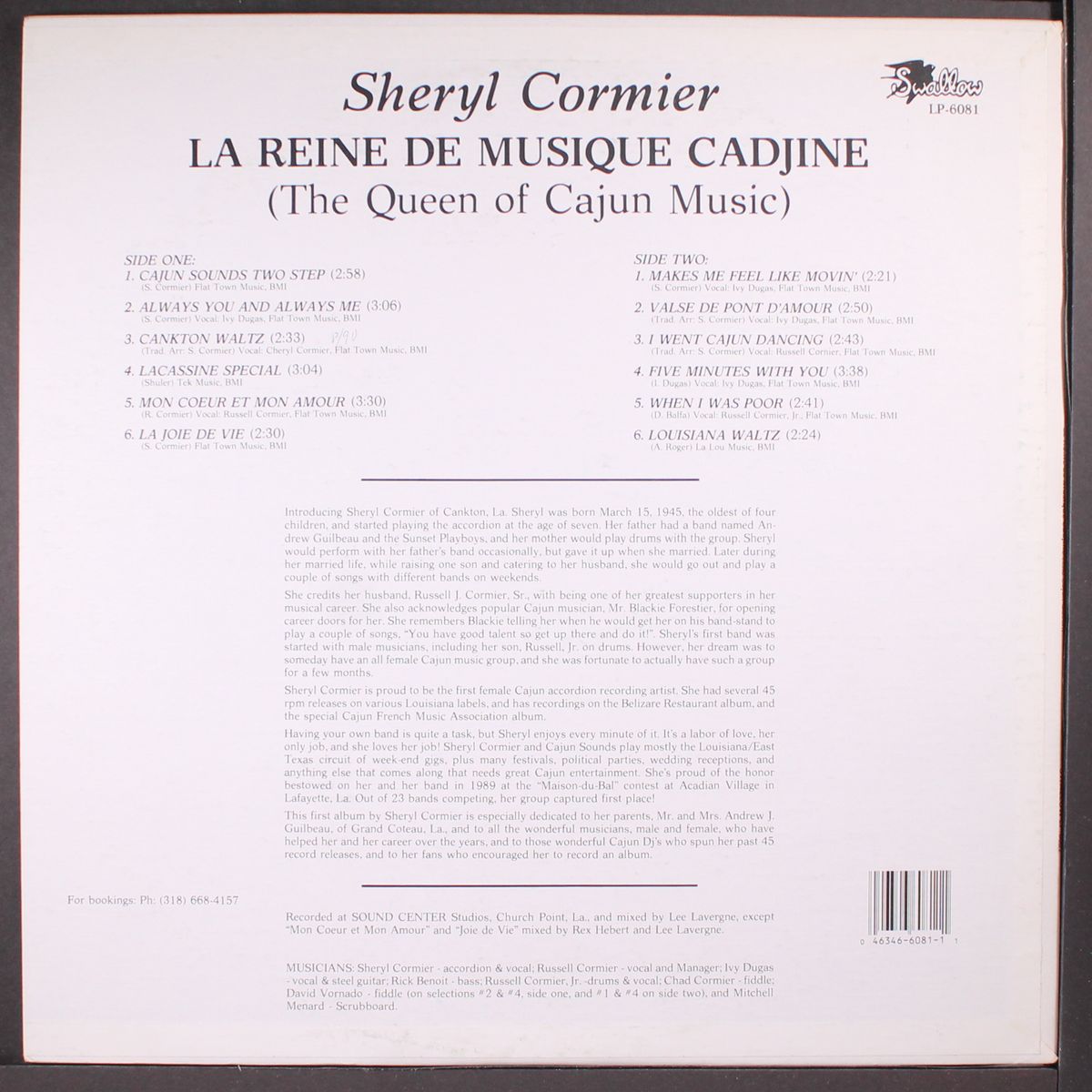 la reine de musique cadjine by SHERYL CORMIER