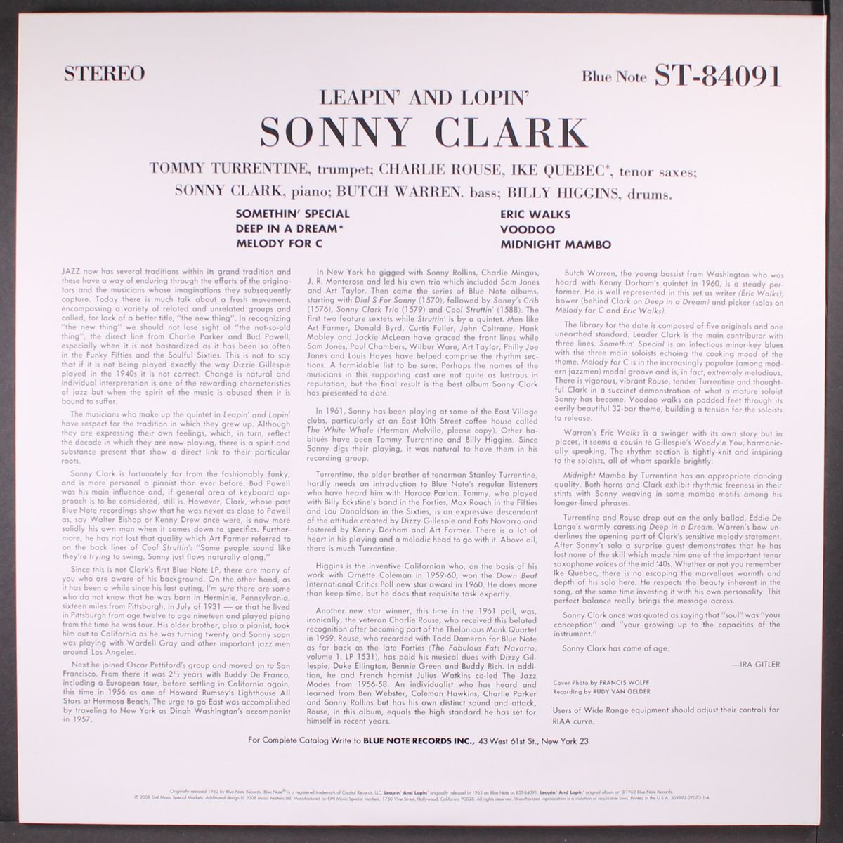 leapin' and lopin' by SONNY CLARK