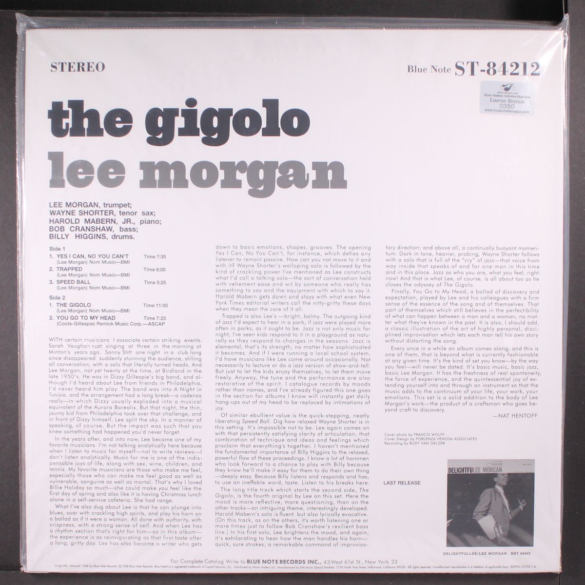 the gigolo by LEE MORGAN