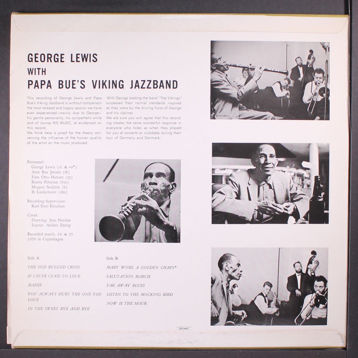 with papa bue's viking jazz band by GEORGE LEWIS