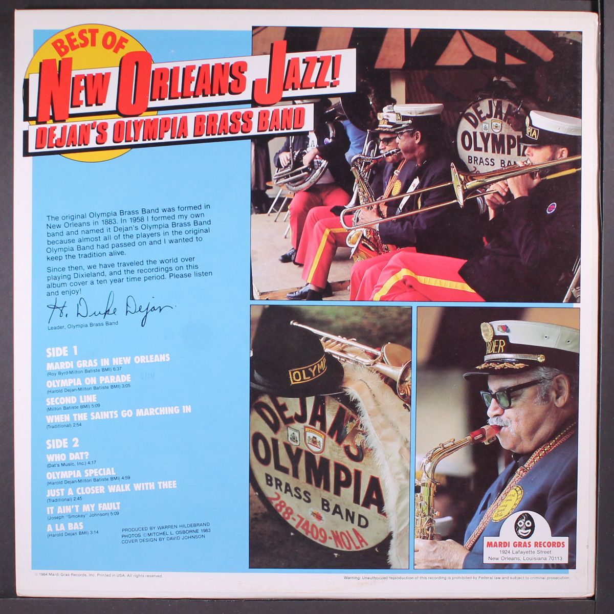best of new orleans jazz by DEJAN'S OLYMPIA BRASS BAND
