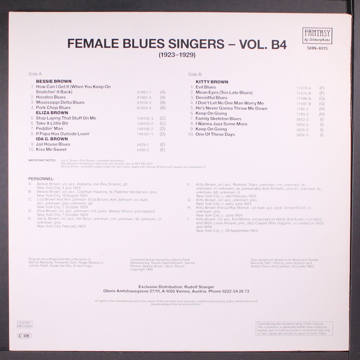 female blues singers, vol. b4 by VARIOUS
