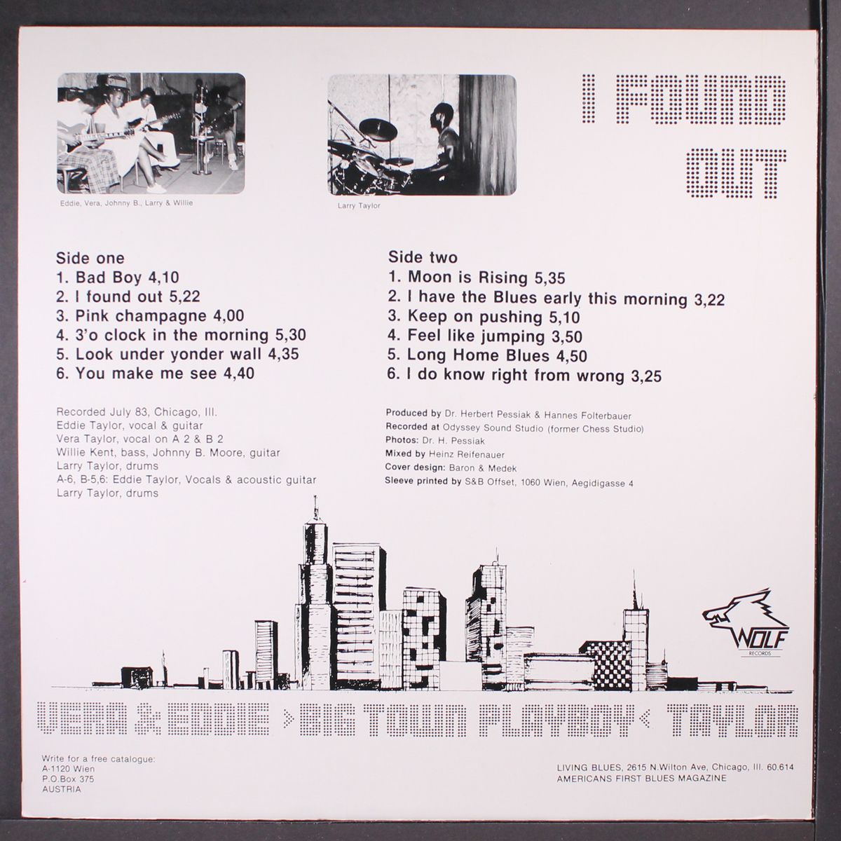 i found out by VERA & EDDIE TAYLOR