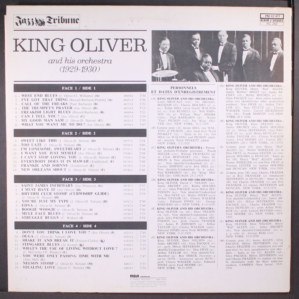 and his orchestra (1929-1930) by KING OLIVER